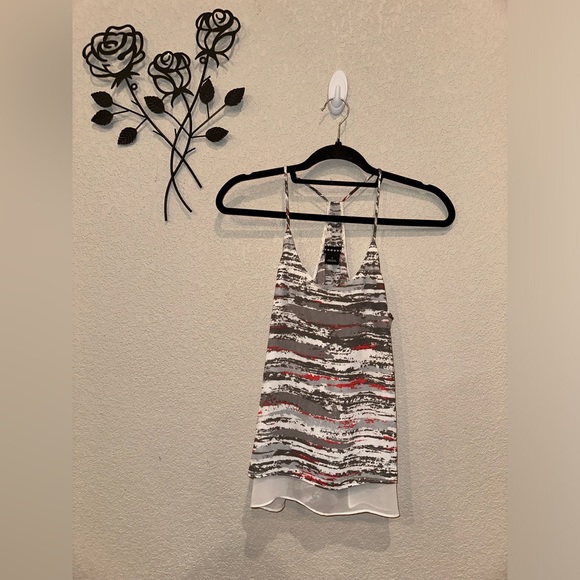 Trouve Tops - Trouve Women's Small Top Racer Back Layer Look Tank